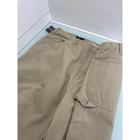 Dickies Carpenter Pants Duck Jeans Men 44X30 Relaxed Fit Straight Leg Beige - Picture 7 of 16
